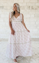 Load image into Gallery viewer, Remember The Details Tie Strap Tiered Midi Dress