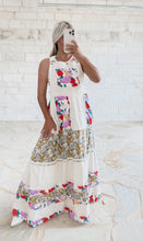 Load image into Gallery viewer, Some Fresh Air Vintage Floral Contrast Overall Dress