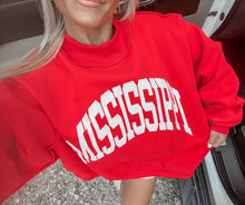 Load image into Gallery viewer, Mississippi/MS Reversible Mockneck Sweatshirt