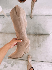 Cheyenne Taupe Steel Toe Boots