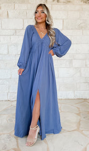 Wish List Plunge V Neck Maxi