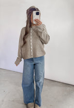 Load image into Gallery viewer, Cared For You Marled Knit Sweater Cardigan- Mocha