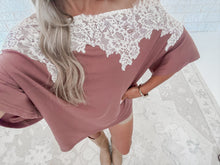 Load image into Gallery viewer, Take Your Time Lace Off Shoulder Top