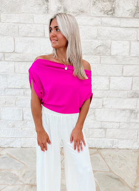 Class Act Magenta Top