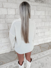 Load image into Gallery viewer, Arika Collared Knit Button Down Top - Ivory
