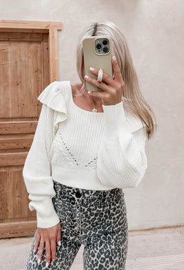 Alix Cream Knit Sweater