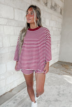 Load image into Gallery viewer, Oakland Striped Boxy Short Set