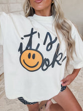 Load image into Gallery viewer, It’s Ok Smile Boxy Tee Oversized Tee