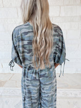 Load image into Gallery viewer, Do It For You Wide Leg Camo Jumpsuit