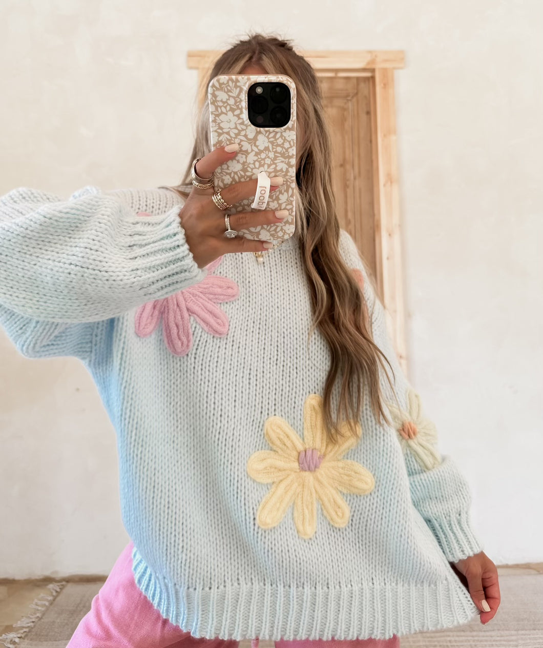 Comfort Cutie Floral Sweater