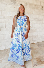 Load image into Gallery viewer, Everything is Better Cutout Scalloped Hem Dress - Blue