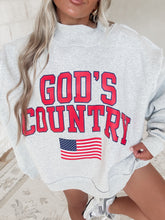 Load image into Gallery viewer, God’s Country / American Dream Reversible Mock Neck