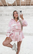 Load image into Gallery viewer, Come On Barbie Floral Patchwork Pullover &amp; Skort Set - Pink Multi