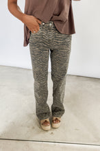Load image into Gallery viewer, In The Valley Tiger Print High Rise Dad Jeans