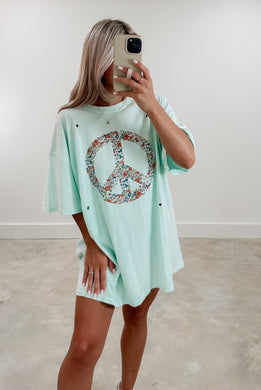 Peace Tee - Mint