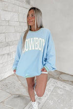 Load image into Gallery viewer, Cowboy Vintage Blue Crewneck Sweatshirt