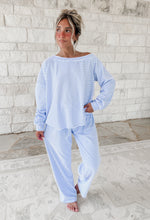 Load image into Gallery viewer, Morning Latte Striped One Shoulder Top &amp; Pants Set
