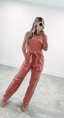 Girls Day Out Terracotta Jumpsuit