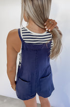 Load image into Gallery viewer, In No Rush Tie Strap Overall Romper