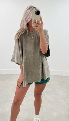 On The Go Mineral Wash Casual Tee