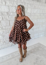 Load image into Gallery viewer, Scarlett Polka Dot Mini Dress