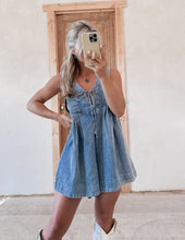 Load image into Gallery viewer, Playful Mood Denim Romper