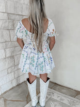 Load image into Gallery viewer, Vineyard Stroll Floral Mini Romper