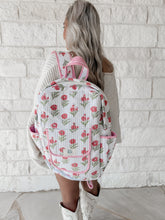 Load image into Gallery viewer, Magnolia Rose Quilted Backpack