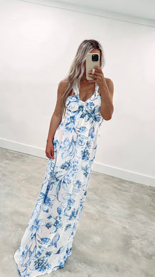 Lost For Words Floral Halter Maxi (FINAL SALE)