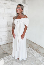 Load image into Gallery viewer, Within Myself Off the Shoulder Bow Maxi Dress - Cream