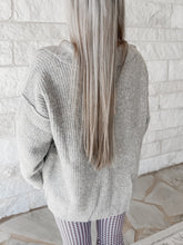 Load image into Gallery viewer, Feeling Like Myself Button Down Collared Sweater Jacket - Oatmeal (FINAL SALE)