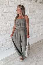 Load image into Gallery viewer, Autumn Lane Gauze Backless Tie Sleeveless Aladdin Jumpsuit