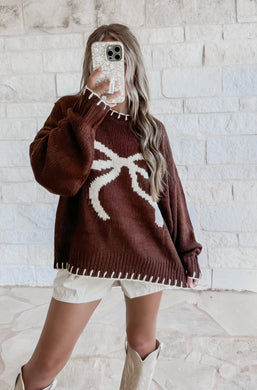 Chocolate Bow Sweater