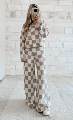 Staying In Checkered Set