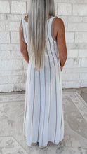 Load image into Gallery viewer, Boardwalk Breeze Sleeveless Stripe Knit Midi