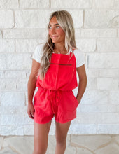 Load image into Gallery viewer, Gigi Red Overalls (restock)