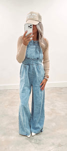 Time To Time Denim Overalls