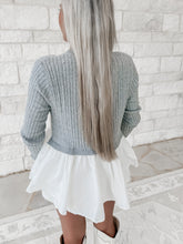 Load image into Gallery viewer, For The Long Haul Peplum Hem Sweater (FINAL SALE)