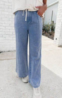 On The Town Wide Leg Jeans