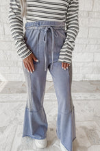Load image into Gallery viewer, For The Greater Mineral Wash Flared Panel Pants - Denim (FINAL SALE)