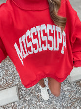 Load image into Gallery viewer, Mississippi/MS Reversible Mockneck Sweatshirt