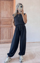 Load image into Gallery viewer, Leslie Drawstring Knit Jumpsuit