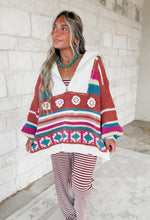 Load image into Gallery viewer, After Sunset Half Zip Pullover - brick