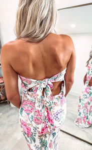 Presley Floral Strapless Maxi (FINAL SALE)