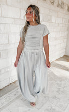 Load image into Gallery viewer, All Day Everyday Ruched Jersey Tee &amp; Barrel Sweatpants