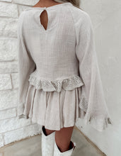 Load image into Gallery viewer, Day Dreaming Cotton Gauze Lace Ruffle Cropped Top &amp; Skort Set