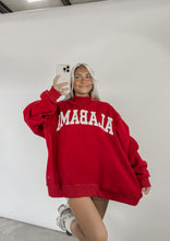Load image into Gallery viewer, Alabama/AL Reversible Mockneck Sweatshirt - Crimson