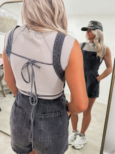 Load image into Gallery viewer, Running Errands Black Overalls