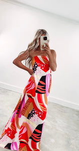 Adventurous Soul Red Black Tube Maxi (FINAL SALE)