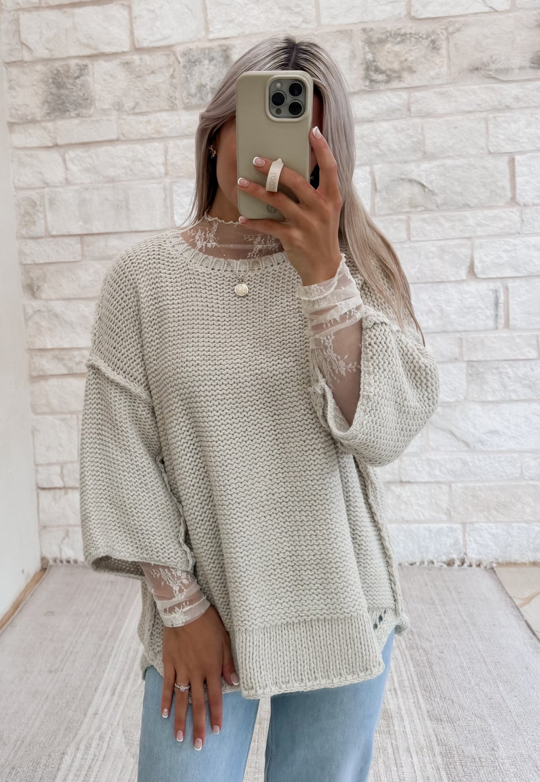 Emmie Lace Layering Top